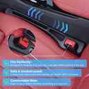 Roseye Car Seat Gap Filler 2-Pack - Universal Seat Gap Organizer to Stop Items Falling Between Seats, Car Essentials Accessories with Phone Holder