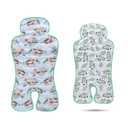 Gel Car Seat Cooler Pad,1 Pack Double Sides-Universal Baby Stroller Ice Cushion Cooler Mat,Summer Cooling Seat Liner,Multifunctional Suitable for Baby Dining Chair,Child Safety Seat(Sloth + Leaves)