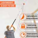 Buyplus 26FT Reach Cobweb Duster, Outdoor Spider Web Cleaner Brush with Professional 5-20FT Extension Pole, Non-Shedding Fluffy Bristles, Suitable for Ceiling and Corner Dusters for Indoor and Outdoor, 20ftd1