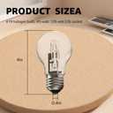 043168787963 78796 Halogen Light Bulb Replacement, A19 43W 120V Clear Halogen Bulbs, 60 Watt Equivalent, E26 Thread for Table Lamps & Home Use,2 PCS