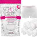 Ninja Mama Disposable Postpartum Underwear (Without Pad) with Storage Pouch. Washable Mesh Panties for Women (5 Count). Labor and Delivery Maternity Surgical and C Section Hospital Bag - One Size