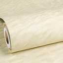 ReWallpaper 30inx16.5ft Beige Wallpaper Peel and Stick Modern Velvet Flocked Contact Paper Self Adhesive Sound Absorbing Soft Textured Velvet Fabric Wallpaper for Living Room Accent Wall Shelf Closet