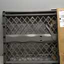 MYPET North States Paws Portable Pet Gate: 26-40" Wide. Pressure Mount. No Tools Needed. Made in USA, 23" Tall, Expandable, Durable Dog Gates for Doorways, Fieldstone Gray