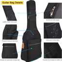 3/4 Size 36 Inch Acoustic Guitar Case Soft, Acoustic Guitar Bag 0.35 Inch Thicken Sponge Padded, Waterproof Gig Bag with Back Hanger Loop-For 36" Acoustic Classic Guitar