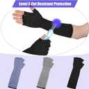 JenPen 3 Pairs Protective Arm Sleeves Arm Protectors for Thin Skin and Bruising Cut Resistant Sleeve Level 5 Burn Protection