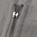 Women's Mesh Strapless Corset Crop Top Boned Vintage Sleeveless Overbust Zip Back Bodyshaper Going Out Bustier Tops (Medium, White)