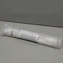 LazBlinds Cordless French Door Blinds, No Drill Roll Up Zebra Blinds for Doors, Light Control Day and Night Sheer Shades for Front Door Patio Sidelight Glass Door, 14'' W x 70'' L, White