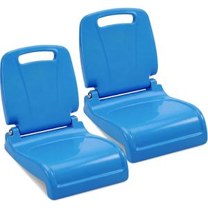 Karenhi 2 Pack Foldable Adult Pool Seat Portable Poolside Chair Stadium Seats with Back Support for Poolside Tailgating Beach Camping Picnic Chair Indoor Outdoor