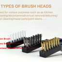 12 Pack Cleaning Brush Set, All Purpose Cleaning Brushes, Including 4 Nylon Brushes,4 Brass Brushes,4 Stainless Steel Brushes