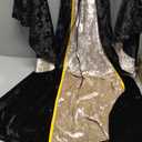 YEAXLUD Womens Renaissance Medieval Costume Dress Lace up Irish Over Long Dresses Cosplay Retro Gown (Small, Black)