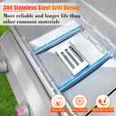 69785 Grill Burner for Weber Spirit I & II & GS4 Spirit II 200 Series, Spirit E-210, E-220, Spirit S-210, S-220 Gas Grills with Up Front Controls, 304 Stainless Steel Weber Grill Parts, 18"