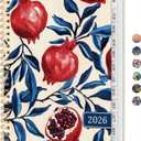 2026 Planner, Aesthetic Weekly and Monthly Planner for Women, Jan 2026 to Dec 2026, Hardcover 2026 Calendar Book with Monthly Tabs, Inner Pocket, Perfect for Office Home School - A4 (8.5" x 11"), Pomegranate