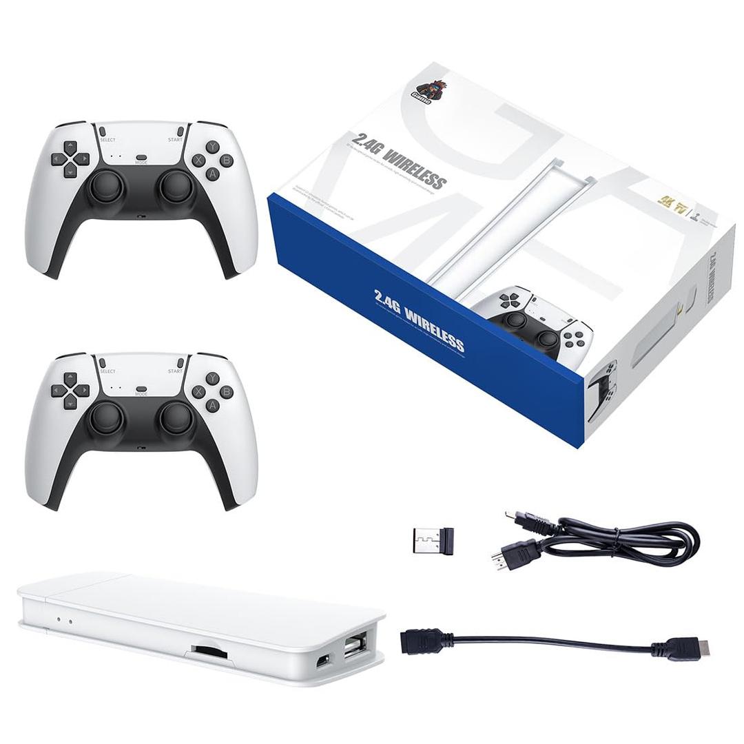 M15 Retro Game Stick, 4K HDMI Output & Wireless Controller Plug and Play Video Game Console with 30000+ Games, Arcade Game Console (128G)