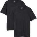Amazon Essentials Men's Cotton Regular-Fit Short-Sleeve Crewneck T-Shirt, Pack of 2 (3X-Large Big Tall, Charcoal Heather)