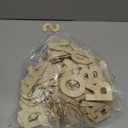 182 Pieces 2-1/2 Inch (2.5") Wooden Letters Craft Wood Letter Unfinished Alphabets with Extras Wall Decor