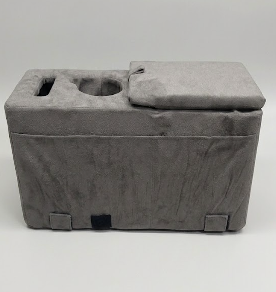 Removable Sofa Armrest with Cup Holder, PU Leather Multifunctional Couch Caddy Storage Arm Rest