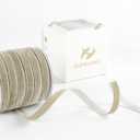 HUIHUANG Camel Velvet Ribbon 3/8 inch x 25 Yards Single Face Vintage Velvet n Ribbon for Gift Wrapping, Christmas Tree Ornaments, Wreath Decor, Bows, Flower Bouquet, Thanksgiving Fall Decor