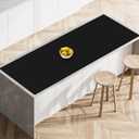 78.7x23.6(200cmx60cm) Heat Resistant Mat for Countertop, Silicone Mats for Kitchen Counter, Extra Large Counter Mat, Nonslip Mats for Crafts Countertop Protector, Black