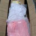 Windyun 8 Pack Kids Teepee Tent for Slumber Party with Mattress,Light String,Airbed Fitted Sheet,Sleepover Tent for Girls Boys Party,Kids Play Playhouse Indoor Outdoor(White)