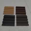 Art3d Slat Wood Wall Paneling for Interior and Ceiling Decoration - 4 Samples Pack, 6 x 5.7in.