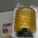 LUSHARBOR Battery Operated Lamp, Cordless Table Lamps for Home Decor, Battery Powered Nightlight with LED Bulb, Decorative Glass Beside Lamp for Bedroom Living Room-Gold