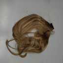 KooKaStyle Invisible Wire Hair Extensions with Transparent Wire Adjustable Size 6 Secure Clips Long Wavy Layered Synthetic Hair Extensions P12A/24#Ash Medium Brown Mix Bleach Blonde 20 Inch
