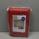 MIULEE Linen Curtains for Bedroom 100% Blackout Thermal Insulated Red Grommet Room Darkening Curtains & Drapes Christmas Decor for Living Room Nursery 52 x 90 Inch (2 Panels)