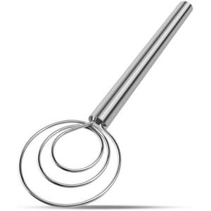 Agttete Danish Dough Whisk Stainless Steel Hook Dutch Bread Mixer Hand Tool for Sourdough Baking Making Blending Pastry Pizza 2 Pack