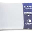 Continental Bedding | Harmony White Down Pillow | 550 Fill Power | 400 Thread Count Cotton Cover | Made in USA | King, Medium
