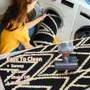 HDFK Door Mat, 30x17 Inch Black Slip-Proof Entry Rug for Muddy Paws - Heavy-Duty Washable Floor Mats for Indoor Outdoor, TPR-Backed Dirt Catcher for Pets & Porches