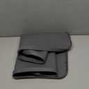 Dog Food Mat - Silicone Dog Mat for Food and Water - 28" x 20" Pet Feeding Mats with Residue Collection Pocket - Waterproof Dog Cat Bowl Mat with High Edges to Prevent Water Food Spills (Gray)