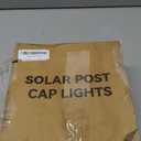 12 Pack 4x4 Solar Post Cap Lights Outdoor, Fence Post Solar Lights with Warm Light Mode, Waterproof Fence Deck Post Lights Solar Powered Fits 4x4 3.5x3.5 Vinyl Wooden Posts for Patio Porch