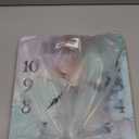 Britimes Square Wall Clock Silent Non-Ticking Battery Operated Clock 12 Inch, Watercolor Abstract Painting Marble, Home Decor for Living Room, Kitchen, Bedroom, and Office