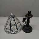 18" Vintage Table Flower Lamp, 60W Retro Glass Vintage Desk Flower Lamp with Switch Controlled, E26 Table Lamp Holder Home Decor Night Stand Lamp Suitable for Living Room, Bedroom