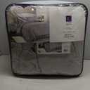 Lush Decor Reyna Soft Knitted Ruffle Blanket/Coverlet, King, Light Gray