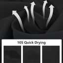 UIQUR Mens Athletic Shorts Running Shorts Quick Dry Workout Shorts 7"/ 9" Lightweight Gym Basketball Shorts Zipper Pockets (Black, M)