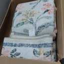 8x10 Area Rugs Washable Rug: Lagre Boho Living Room Rug Soft Non-Slip Thin Carpet Indoor Floor Non-Shedding Neutral Floral Carpets for Bedroom Dining Room Farmhouse Nursery Beige