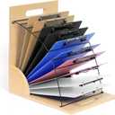 JoyCat Clipboard with Storage, Wood and Metal Clipboards Holder Small White Board Organizer for Classroom Office (Assembly Required) (1)