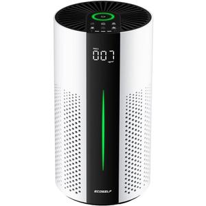 ECOSELF Air Purifiers for Bedroom, Air Purifiers for Bedroom 360 Air Intake with Smart Auto Mode, HEPA Air Purifier, Air Cleaner for Smoke