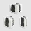 Food Container Lid Organizer for Rubbermaid Brilliances nap-on lids,Food Container Lid Organizer for Kitchen Cabinet (3-Piece) - Holds 24 Lids for 4.7 & 3.2 Cup,1.3 Cup,0.5 Cup Containers (White)