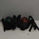 Halloween Decorations Spider for Halloween ,2 pcs black/green and black/orange