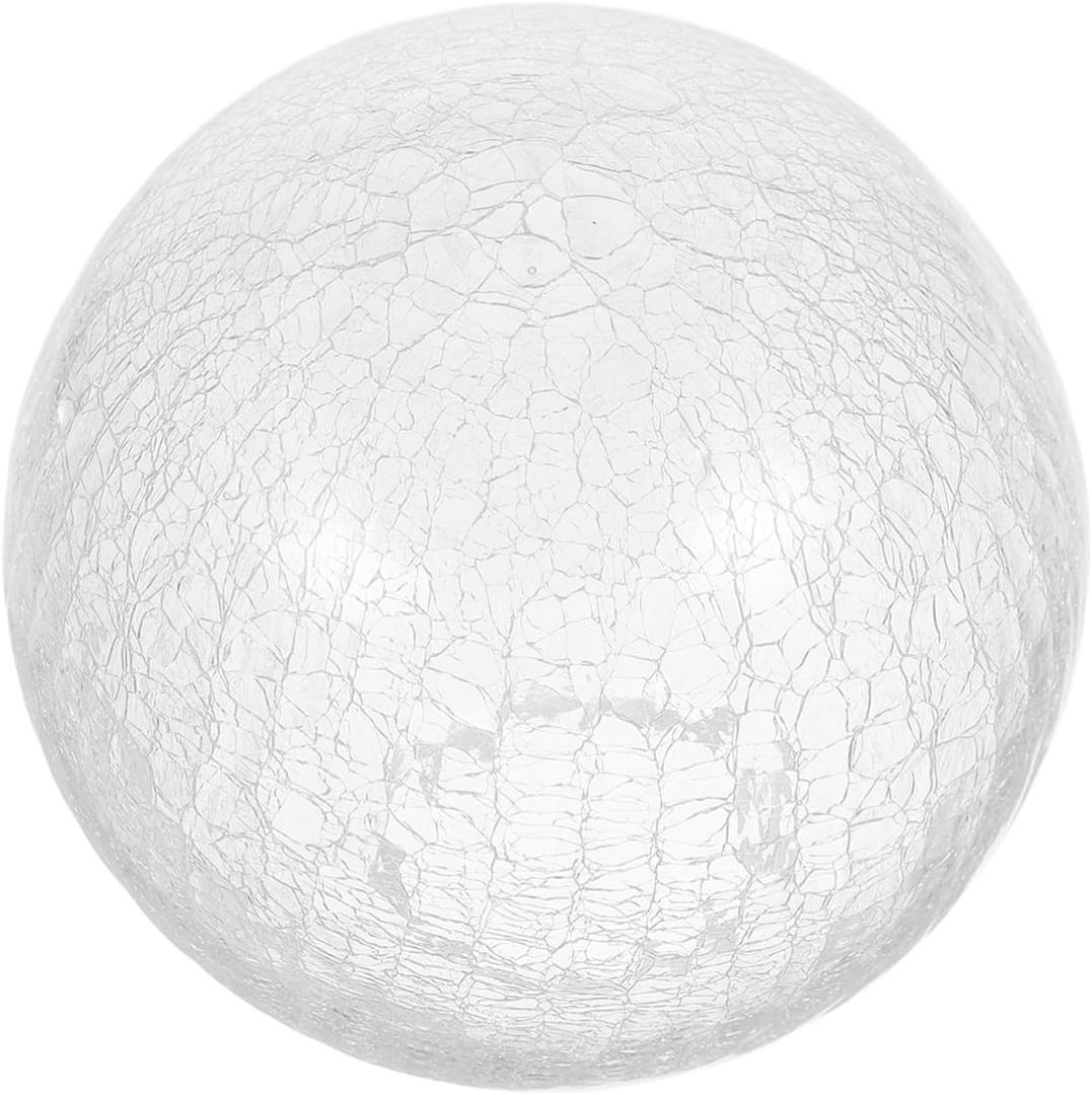 ABOOFAN Crackle Glass Globe Replacement, 5.5cm Round Lamp Shade Covers Ball Lamp Shade Outdoor Light Globes Replacement for Ceiling Wall Fixtures Lamp Posts Streetlight