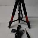 JOILCAN Tripod Camera Tripods, 74" Tripod for Camera Cell Phone Video Photography, Heavy Duty Tall Cameras Tripod Stand, Professional Travel DSLR Tripods Compatible with Canon iPhone, Max Load 15 LB (Orange)