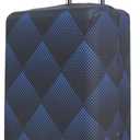 HYPER VENTURE Washable Luggage Cover - Fashion Suitcase Protector Fits 27-30 Inch Luggage (Blue Cube, L)