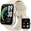 TOZO 2026 New Upgraded Smart Watch for Men Women for iPhone&Android, 1.83" Fitness Tracker Bluetooth Call [Answer/Make], IP68 Waterproof Sleep Monitor, 100+ Sport Modes Gold