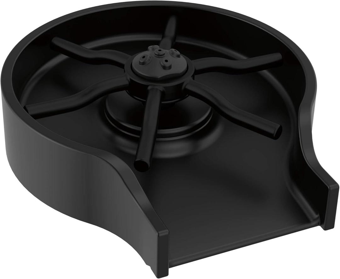 Delta Matte Black Metal Glass Rinser for Kitchen Sink, Cup Washer for Sink, Bottle Washer, Matte Black GR250-BL