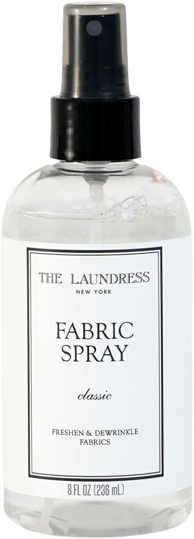 The Laundress Classic Fabric Spray, Wrinkle Release Spray, Upholstery and Linen Spray, Fabric Refresher, Clean Laundry Scent, 8 Fl Oz
