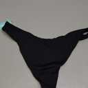 Aqua Eve Women Cheeky Bikini Bottom Brazilian High Cut Swim Bottom Low Rise Bathing Suit Bottom (Large, Black)