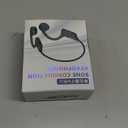 Bone Conduction Headphones, Bluetooth 5.4 Open Ear Headphones, 12Hrs Playtime Wireless Earbuds with Mic, Lightweight Comfort, IPX5 Waterproof Running Headphones for Gym, Cycling, Outdoor (Satin Black)