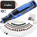 8V Cordless Rotary Tool Kit with 135pcs Accessories, 2.8Ah Battery Rechargeable Engraving Pen with LED Light, 5-Speed 30000RPM Power Rotary Tools for Drilling Grinding Sanding Polishing Cutting